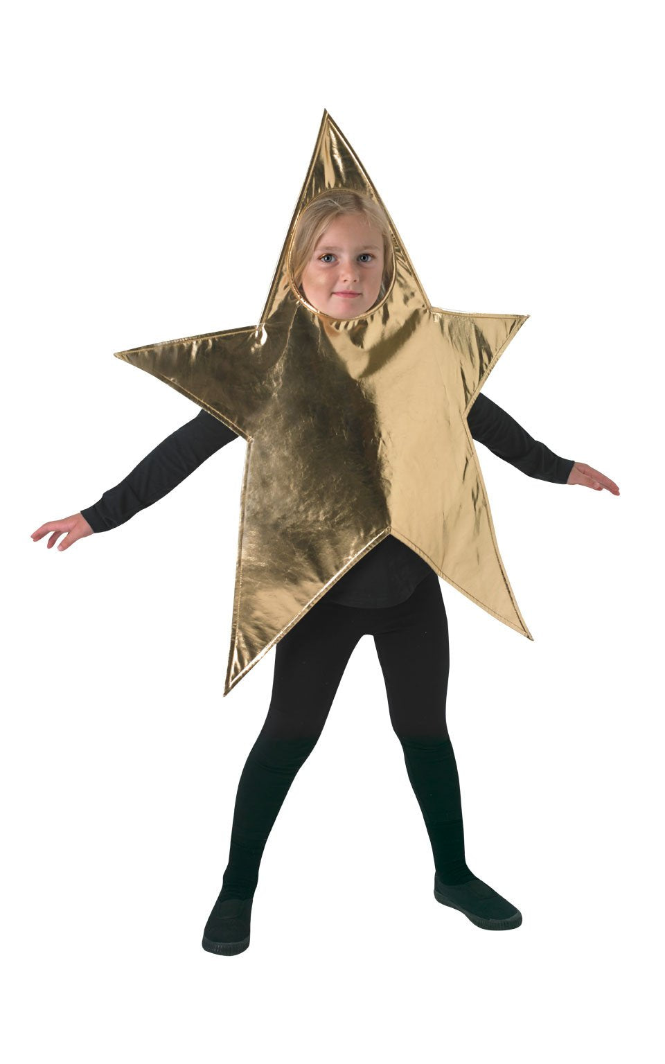 Rubie's Official Child's Nativity Star Christmas Costume ,Gold 4-6 Years, One Size