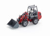 siku 3059, Weidemann Hoftrac Four-Wheel Loader, 1:32, Metal,Plastic, Red, Movable loading arm and shovel