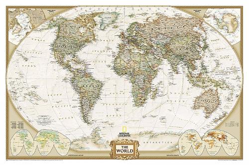 World Executive Map [Tubed]