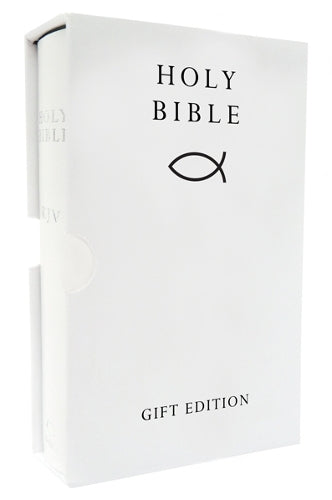 HOLY BIBLE: King James Version (KJV) White Pocket Gift Edition
