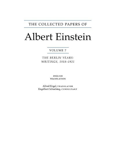 The Collected Papers of Albert Einstein, Volume 7 (English)