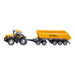 siku 1858, Tractor JCB con dolly y caja basculante, 1:87, Metal/Plástico, Amarillo, Caja basculante desmontable