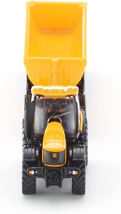 siku 1858, Tractor JCB con dolly y caja basculante, 1:87, Metal/Plástico, Amarillo, Caja basculante desmontable