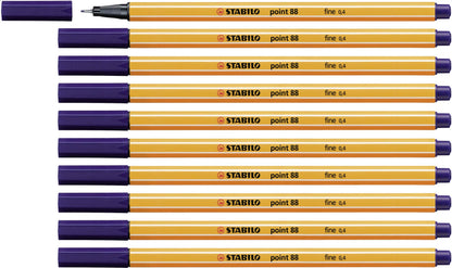 Fineliner - STABILO point 88 - Pack of 10