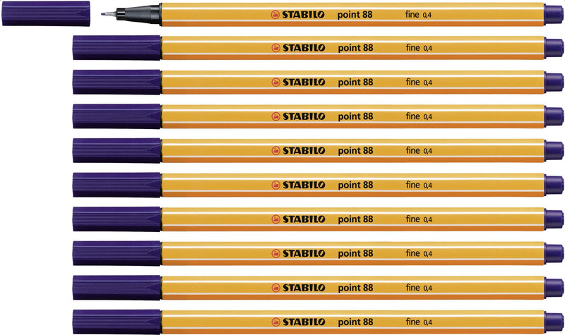 Fineliner - STABILO point 88 - Pack of 10