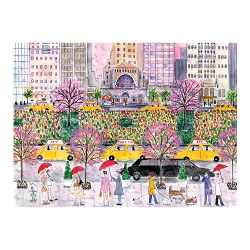 Galison Mudpuppy Michael Storrings Spring on Park Avenue 1000 Piece Puzzle (Puzzles