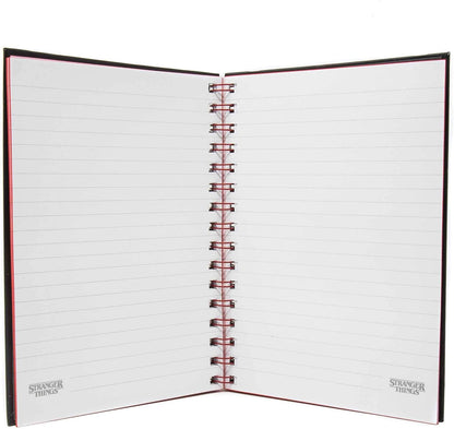 Stranger Things A5 Wiro Notebook with Metallic Cover featuring the Cast of Season 1 - Official Merchandise