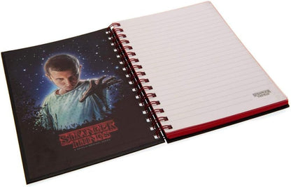 Stranger Things A5 Wiro Notebook with Metallic Cover featuring the Cast of Season 1 - Official Merchandise