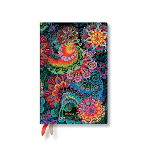 Paperblanks 12 Month 2024 Moonlight Diaries | Verso | Mini (95 × 140 mm