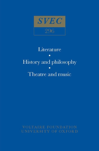 Miscellany / Mélanges: 296 (Oxford University Studies in the Enlightenment