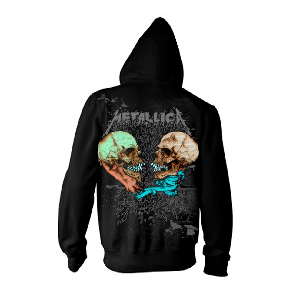 METALLICA - SAD BUT TRUE BLACK (FOTL) Hooded Sweatshirt with Zip Large