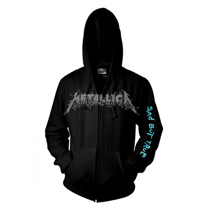 METALLICA - SAD BUT TRUE BLACK (FOTL) Hooded Sweatshirt with Zip Large