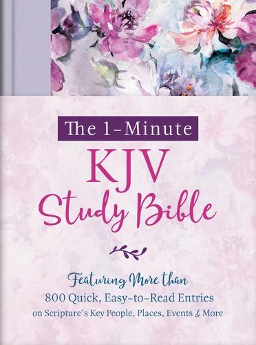 The 1-Minute KJV Study Bible (Lavender Petals)
