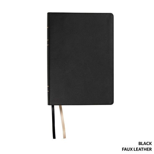 Legacy Standard Bible, Inside Column Reference Paste-Down Black Faux Leather (LSB