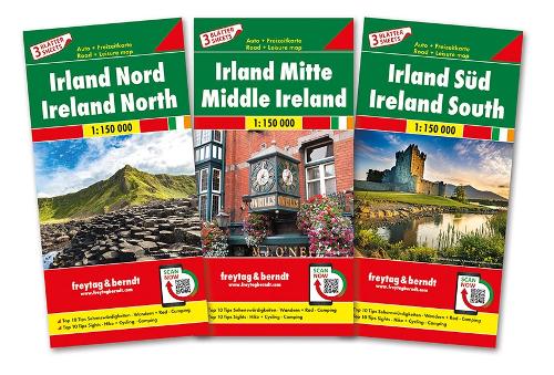 Ireland North-Central-South set 3 maps