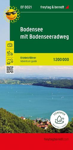 Bodensee mit Bodensee-Radweg, Erlebnisführer 1:130.000, freytag & berndt, EF 0021: Freizeitkarte mit touristischen Infos auf Rückseite, wetterfest und reißfest. (Erlebnisführer: EF