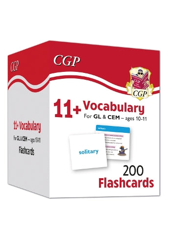 11+ Vocabulary Flashcards for Ages 10-11 - Pack 1