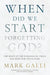 When Did We Start Forgetting God?