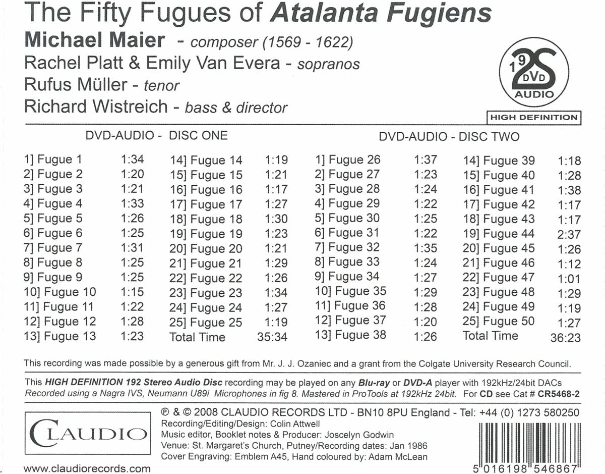 50 Fuges of Atalanta Fugien
