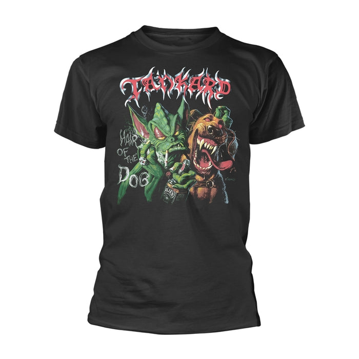 TANKARD - HAIR OF THE DOG BLACK T-Shirt, Front & Back Print Medium