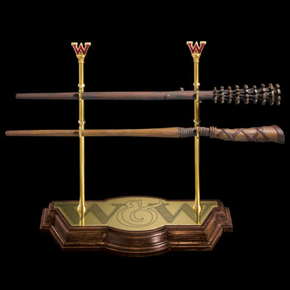 The Noble Collection Harry Potter Weasley Wand Collection With Display Stand - 17in (43cm) Resin Fred & George Weasley Wands - Officially Licensed Film Set Movie Props Gifts