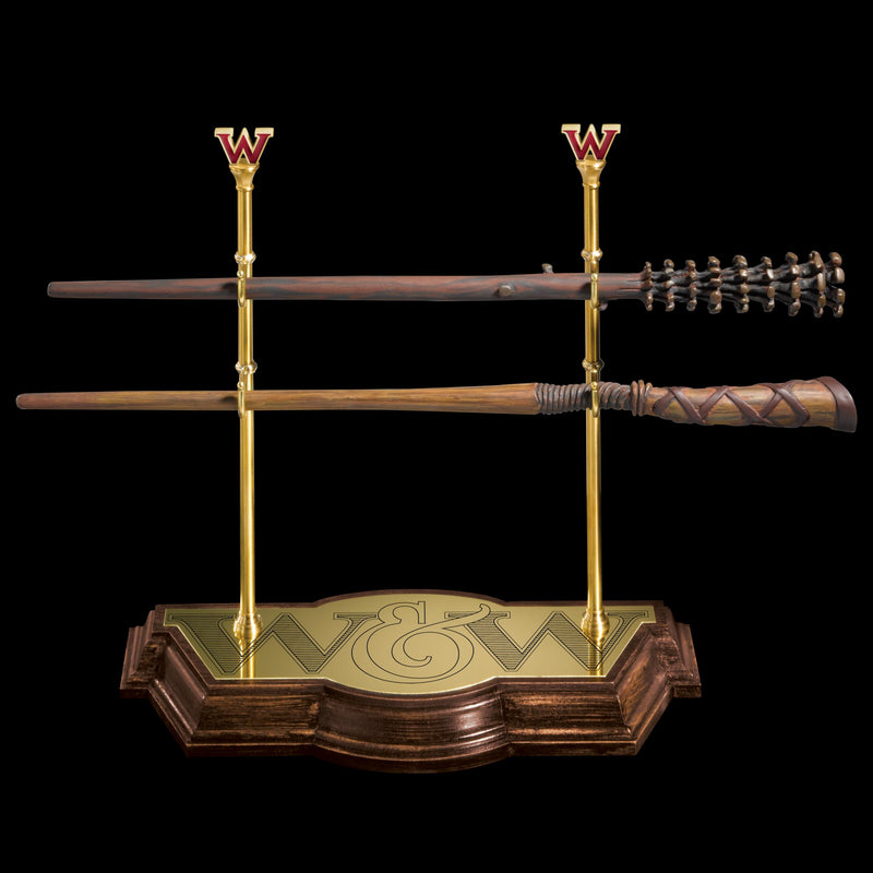 The Noble Collection Harry Potter Weasley Wand Collection With Display Stand - 17in (43cm) Resin Fred & George Weasley Wands - Officially Licensed Film Set Movie Props Gifts