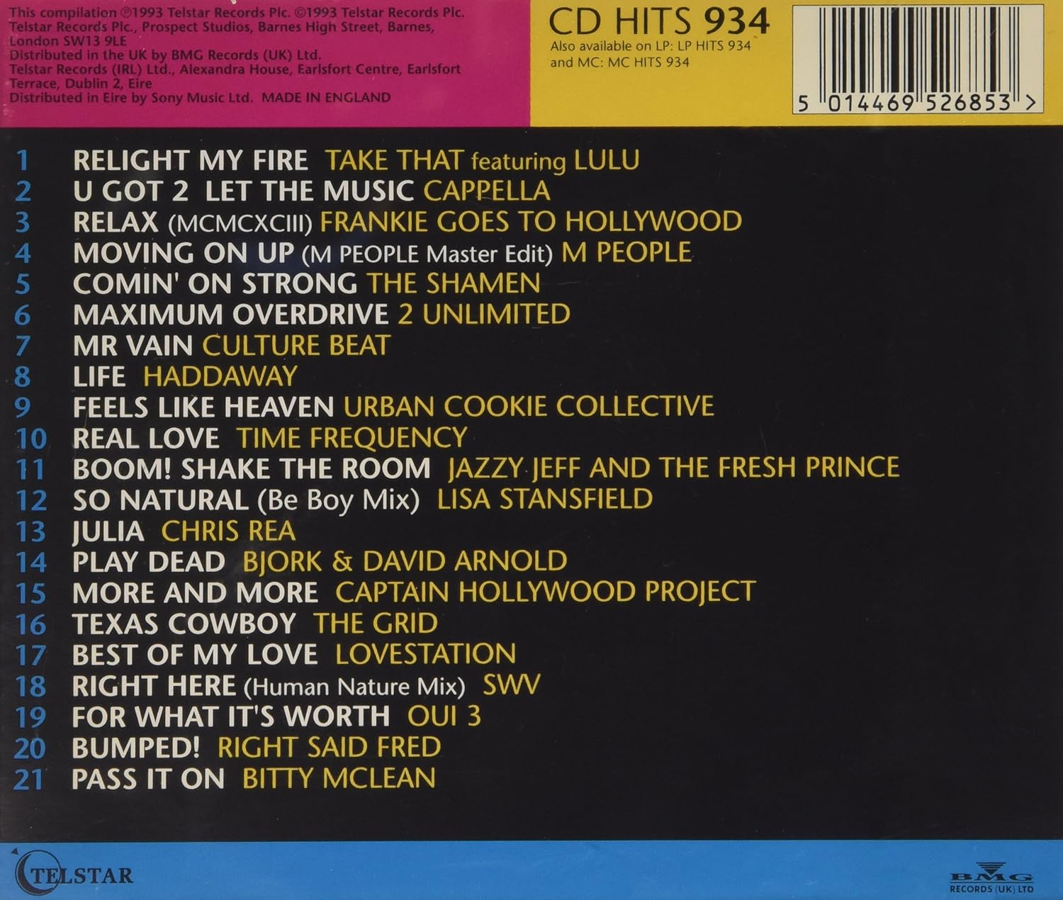 Hits '93 Vol.4 1993 Pop Chart Hits