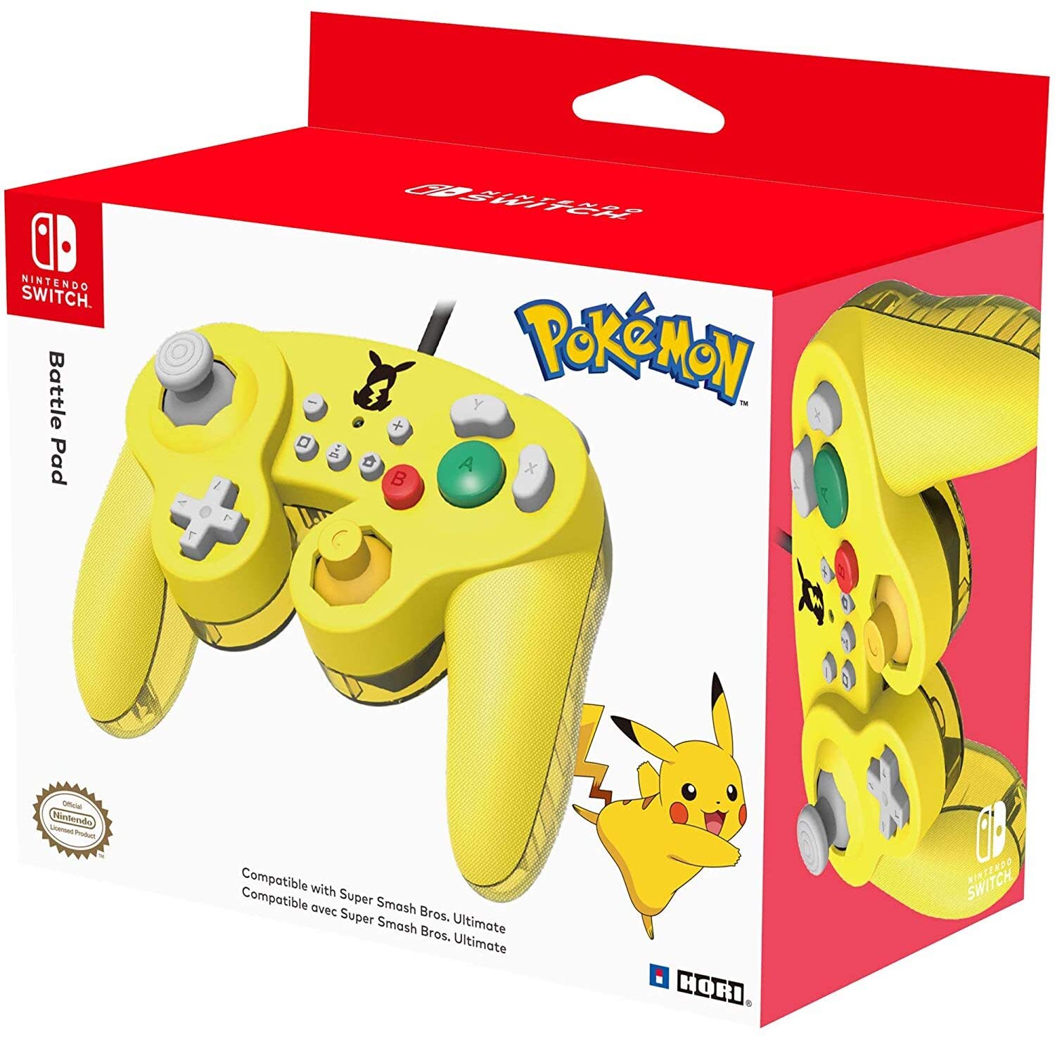HORI Battle Pad Pokemon Nintendo Switch Pikachu