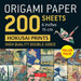 Origami Paper 200 sheets Hokusai Prints 6" (15 cm)