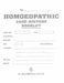 Homeopathic Case History Booklet