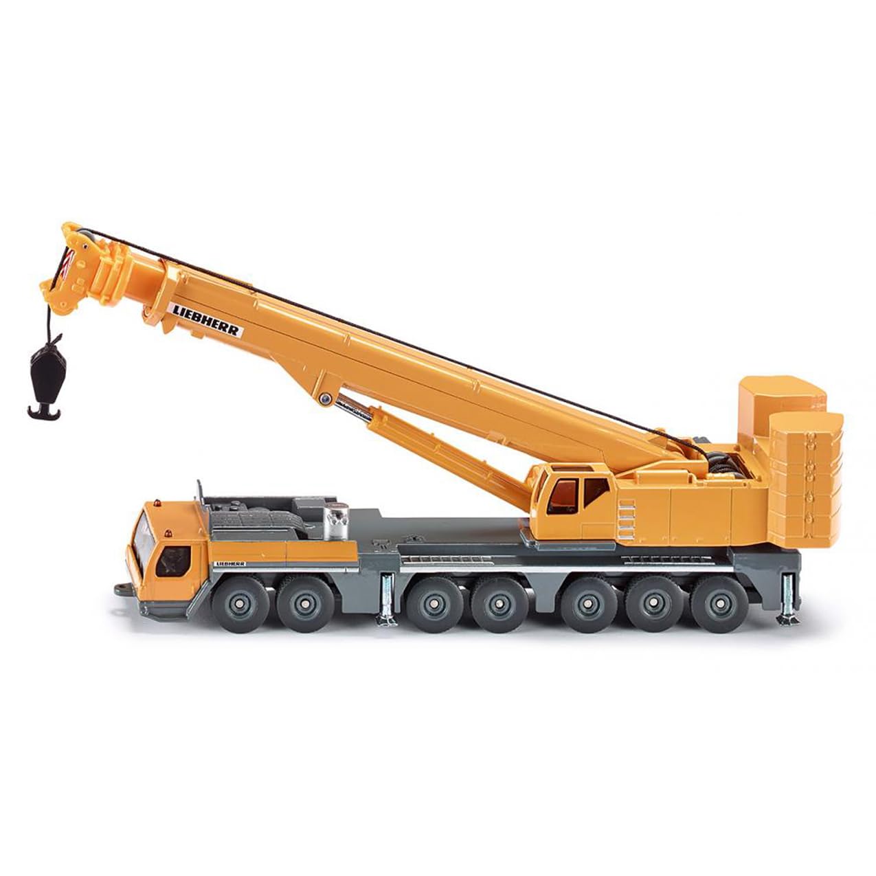 siku 1886, Liebherr Mobile Crane, 1:87, Metal/Plastic, Yellow, Movable parts