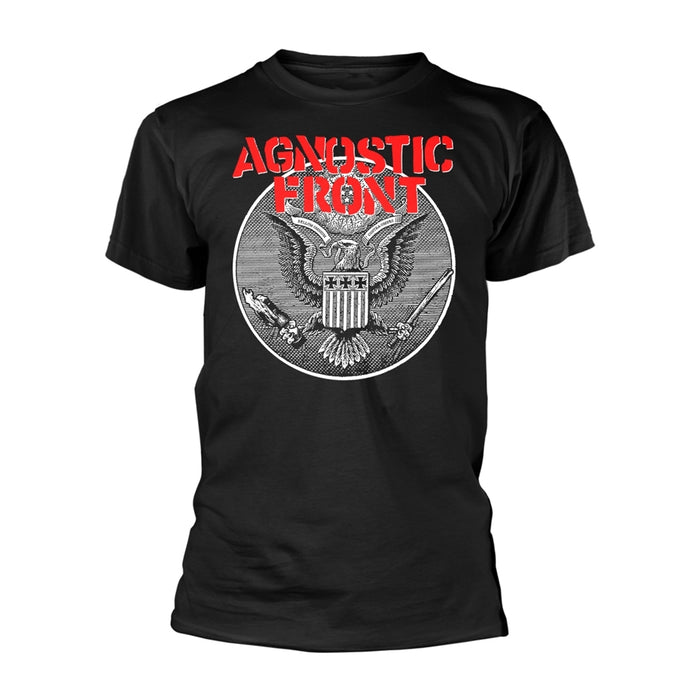 Agnostic Front T Shirt Against All Eagle Band Logo Official Mens