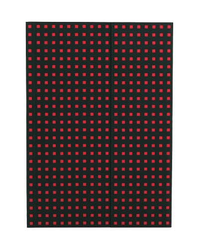 Black on Red (Quadro) B5 Unlined Notebook