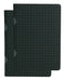 Black on Grey / Black on Grey (set of two) B7 Lined Notebooks