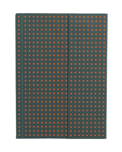 Grey on Orange (Circulo) A6 Unlined Notebook