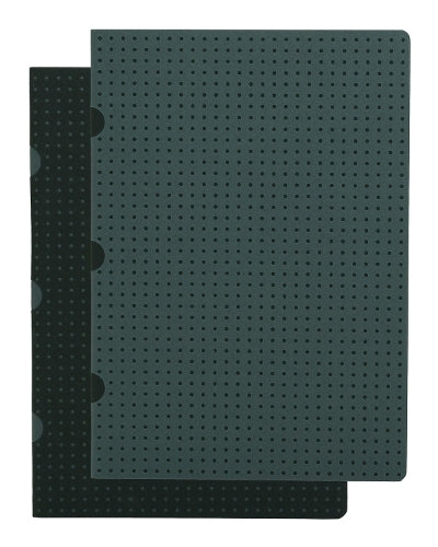 Black on Grey / Grey on Black (set of two) A5 Unlined Notebooks