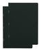 Black on Grey / Black on Grey (set of two) A5 Unlined Notebooks