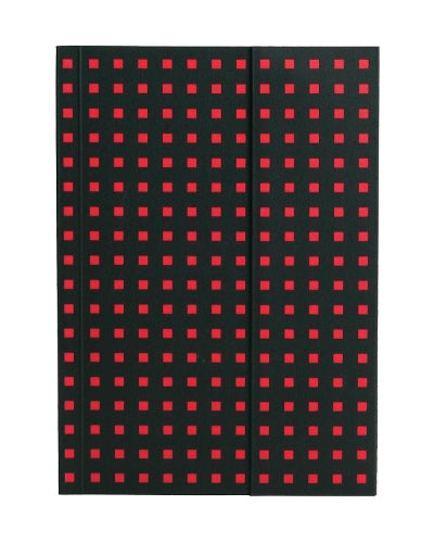 Black on Red (Quadro) B6 Unlined Notebook