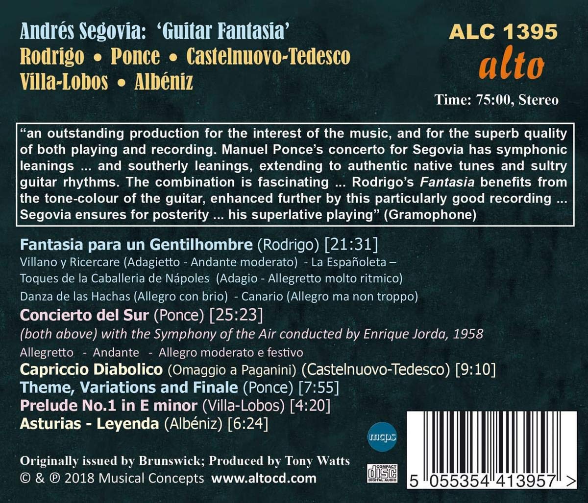 Andres Segovia: Guitar Fantasia: Rodrigo