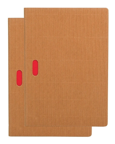 Natural / Natural (set of two) A5 Grid Notebooks
