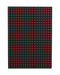 Black on Red (Quadro) B5 Lined Notebook