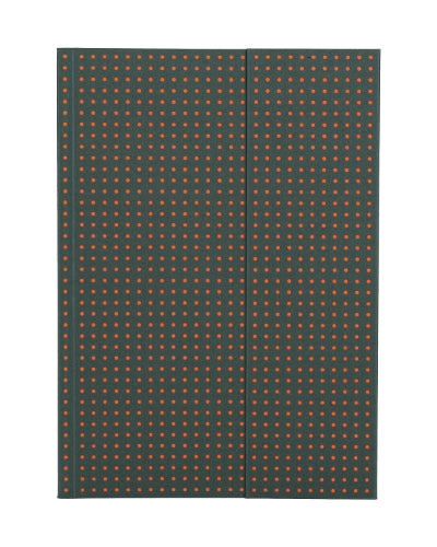 Grey on Orange (Circulo) A5 Lined Notebook