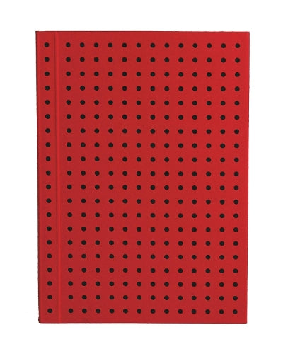 Red on Black (Circulo) A7 Lined Notebook