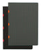Black on Red / Grey on Orange (set of two) A5 Unlined Notebooks