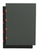 Black on Red / Grey on Orange (set of two) A4 Unlined Notebooks
