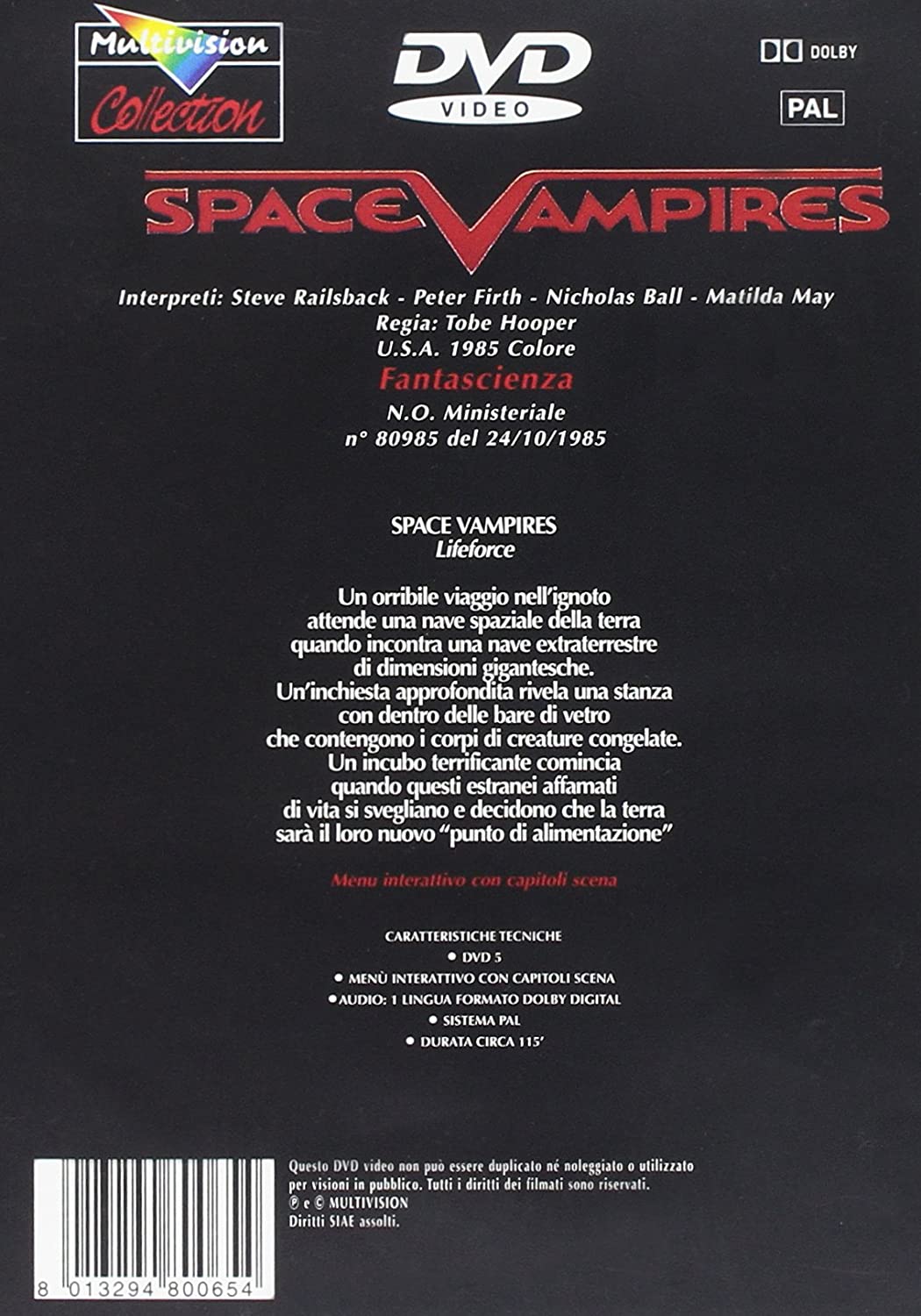 space vampires Italian Import