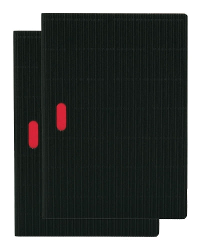 Black / Black (set of two) A5 Grid Notebooks