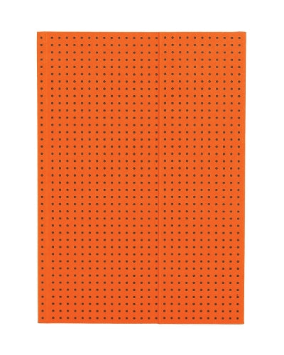 Orange on Grey (Circulo) A5 Unlined Notebook
