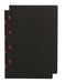 Black on Red / Black on Red (set of two) A4 Unlined Notebooks