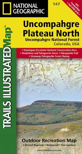 Uncompahgre Plateau North Map (Uncompahgre National Forest)